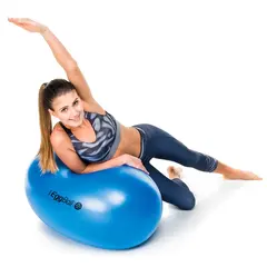 Terapiball - Eggball blå 85 cm Styrke og stabiliseringsøvelser