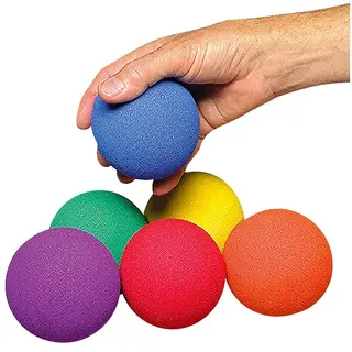 Softballer No bounce baller (6) 6 fargerike skumballer