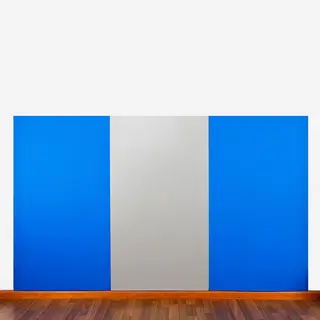Veggpolstring | Blå 200x100x3 cm
