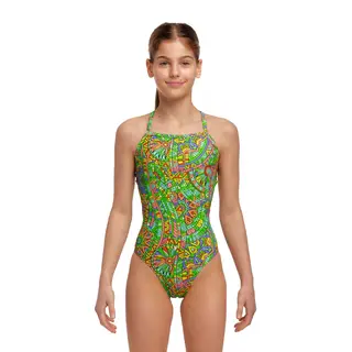 Minty Mixer Badedrakt jr Funkita | Strapped in One Piece