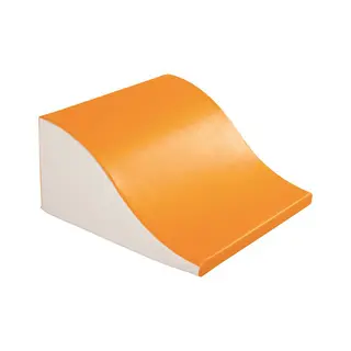 Skummodul | Bølge i skum 60x60x7/30 cm | oransje/ivory