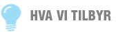 Hva vi tilbyr