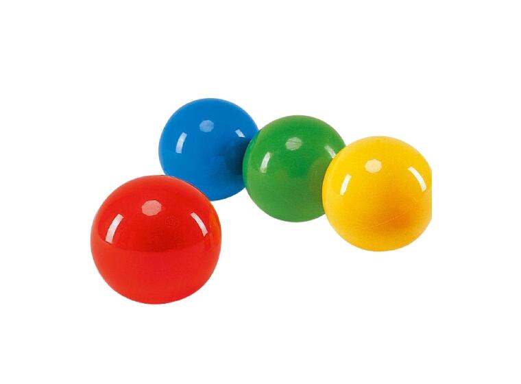 Freeball - 6,5 cm 4 stk. | Lett gummiball | Lateksfrie 
