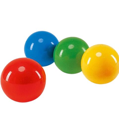 Freeball - 6,5 cm 4 stk. | Lett gummiball | Lateksfrie