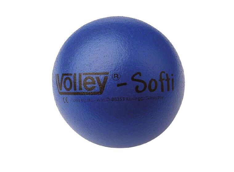 Softball Volley Softi 16 cm blå Skumball med elé-trekk 