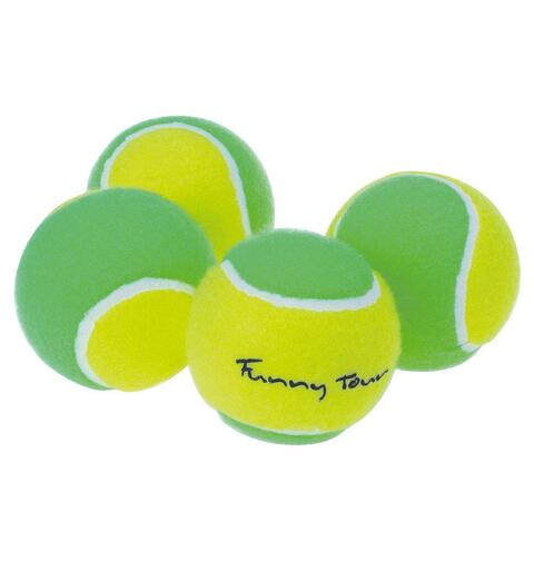 Tennisballer Soft Fun 4 stykk | Gr&#248;nn Niv&#229; 1 (9-12+ &#229;r)