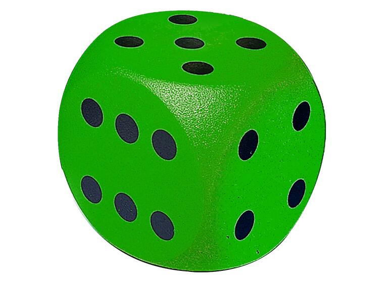 Terning Volley i skum med trekk 1 stk | grønn | 16 x 16 cm 