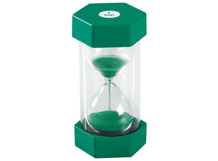 Timeglass 1 minutt med farget sand 