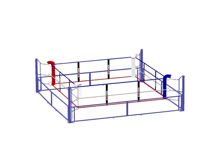 Boksering, sammenleggbar 5x5 m For idrettshaller | Treningssenter 