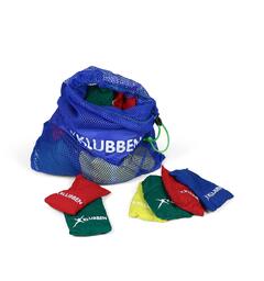 Erteposer i nett (32 stk) Bag med 32 stk erteposer i fire farger