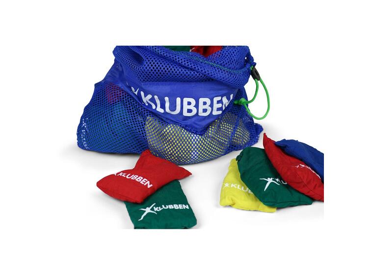 Erteposer i nett (32 stk) Bag med 32 stk erteposer i fire farger 
