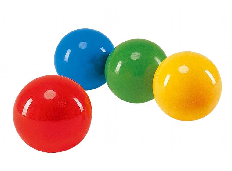 Freeball - 12,5 cm 4 stk. | Lett gummiball | Lateksfrie 