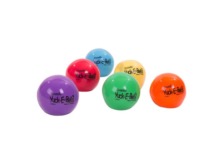 Klemmeball Yuck-E | 9 cm 6 baller med gelfyll 