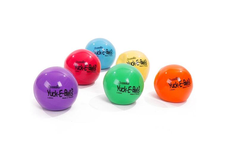 Klemmeball Yuck-E | 9 cm 6 baller med gelfyll 