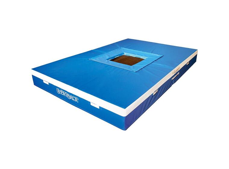 Nedsprangsmatte med trampoline 300x200x30 cm 