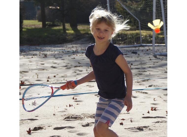 Speedminton Sett FUN 2 racketer, 2 baller, 2 lys 