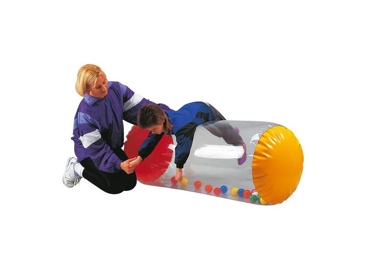 Terapirulle Airkraft med baller 45 cm gjennomsiktig og luftfylt pølle 