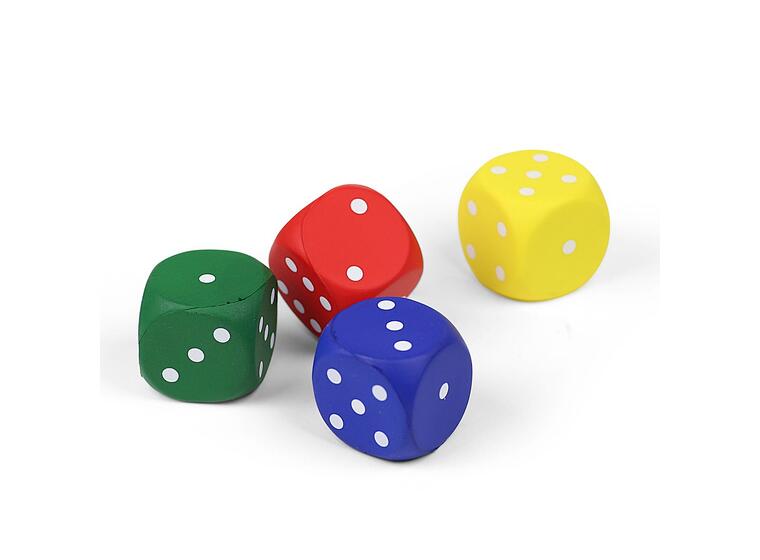 Terning for inne- og utebruk 1 stk | 4 cm skumterning m/trekk 