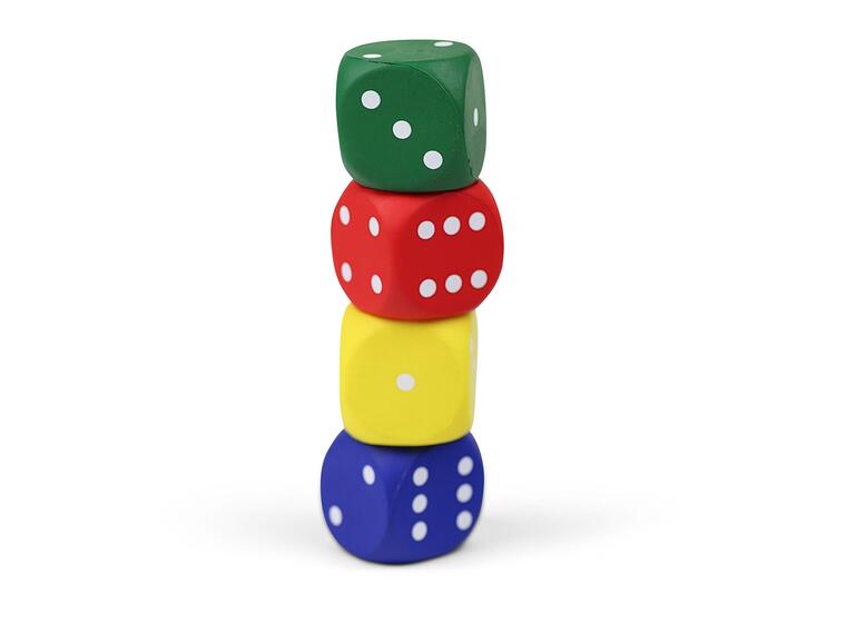 Terning for inne- og utebruk 1 stk | 4 cm skumterning m/trekk 