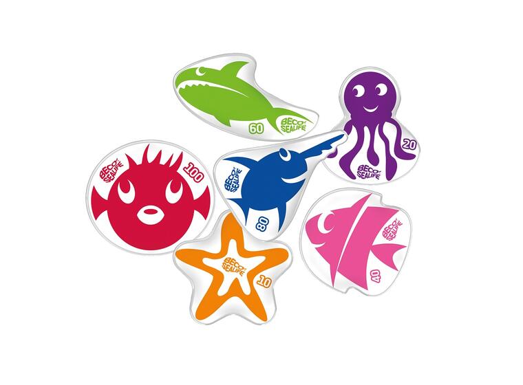 Dykkeleker Beco-Sealife 6 stykk dykkedyr 
