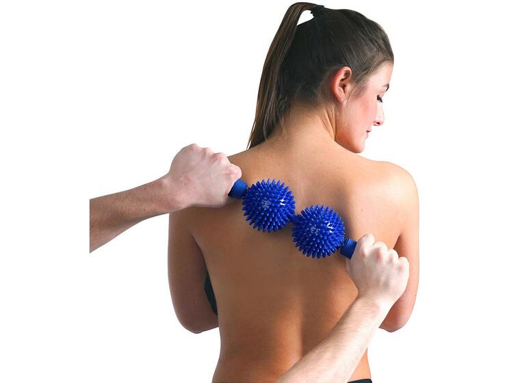 Massasjerulle Duo 43 cm Med 2 piggballer 