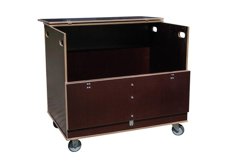 Oppbevaringsvogn til store sjakkbrikker Låsbar oppbevaring 123x113 cm 