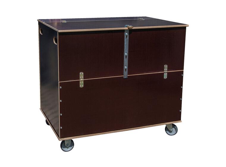 Oppbevaringsvogn til store sjakkbrikker Låsbar oppbevaring 123x113 cm 