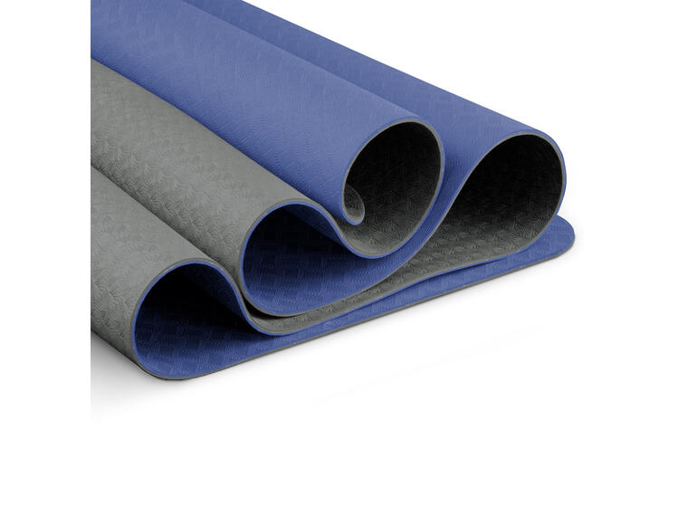Yoga-Mad Evolution Yogamatte - 12 matter 183 x 61 x 0,4 cm | Blå 