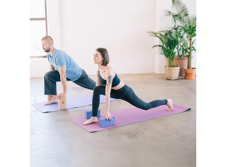 Yoga-Mad Evolution Yogamatte - 12 matter 183 x 61 x 0,4 cm | Blå 
