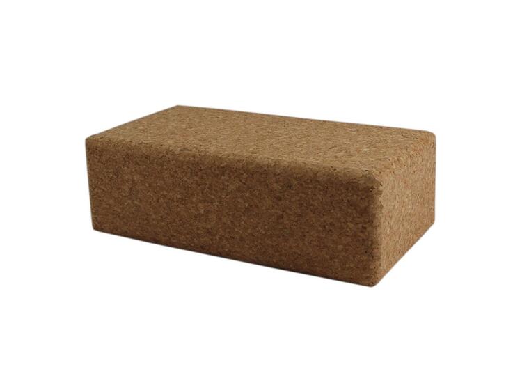 Yogablokk i kork 230  x 120  x 75 mm 