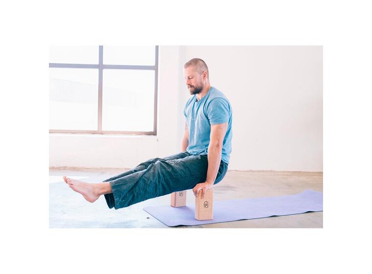 Yogablokk i kork 230  x 120  x 75 mm 