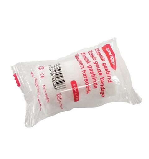 Elastisk gasbind 6 cm | 1 stk Gasbind til s&#229;rbehandling