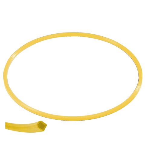 Gymnastikkring Pvc 80 cm | Gul 80 cm flat ring med kant-profil