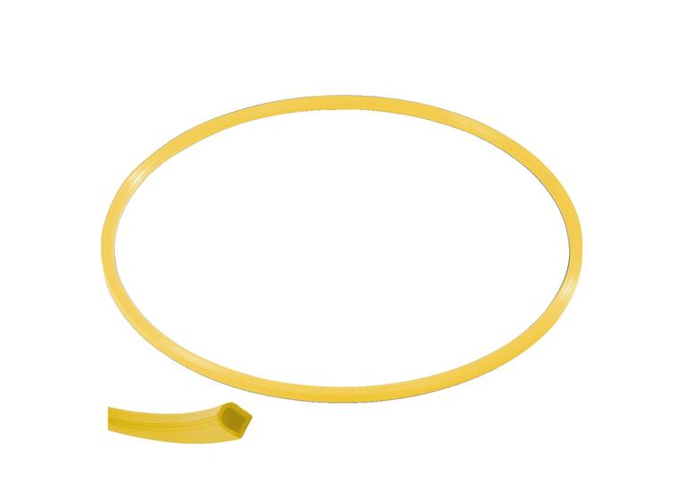 Gymnastikkring Pvc 80 cm | Gul 80 cm flat ring med kant-profil 