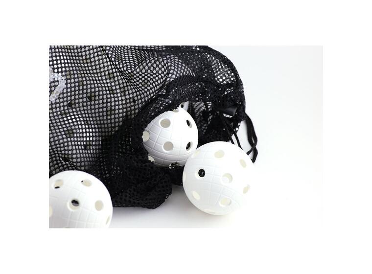 Innebandyballer Crater Unihoc | Hvit 50 matchballer i nettingbag 