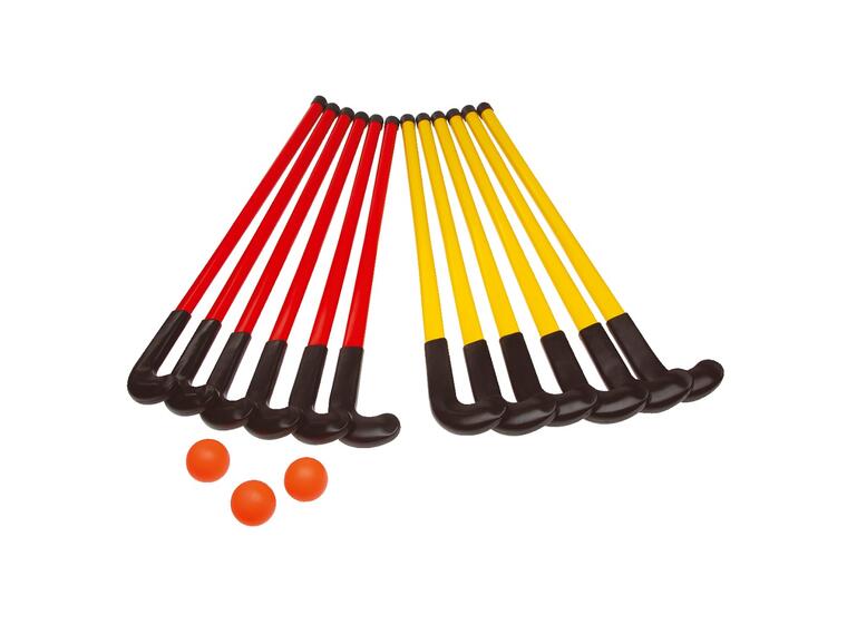 Landhockey School sett 12 køller og 3 baller 