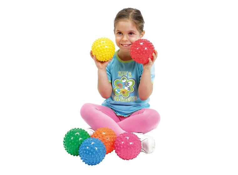 Lekeball Easy Grip 12 cm 6 stk | Sensoriske baller med nupper 