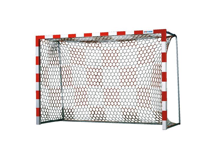 Nett håndballmål 3x2 m Sjakkbrettmønster 1 par| Hvit/Rød | 80/100 | 3,5 mm | M100 