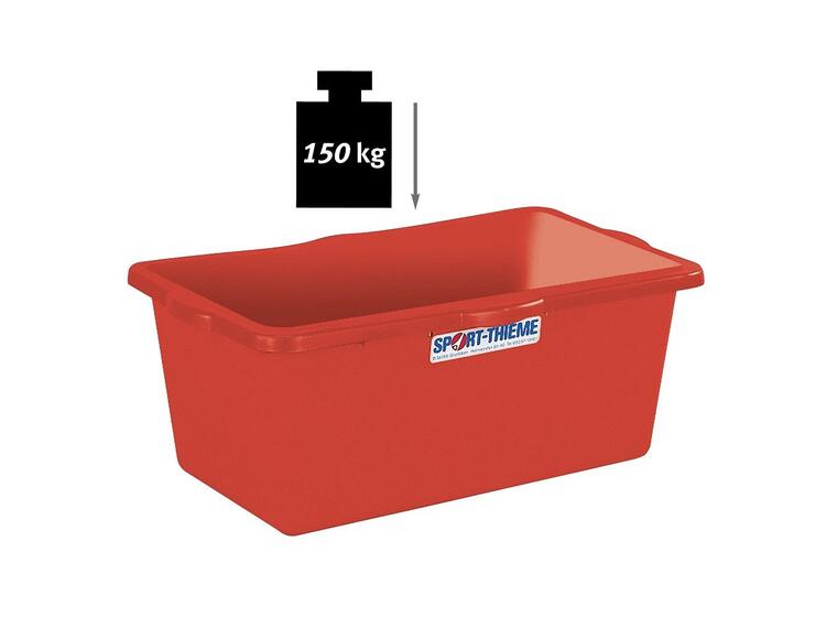 Oppbevaringskasse uten lokk 90L 72x42x30 cm - rød 