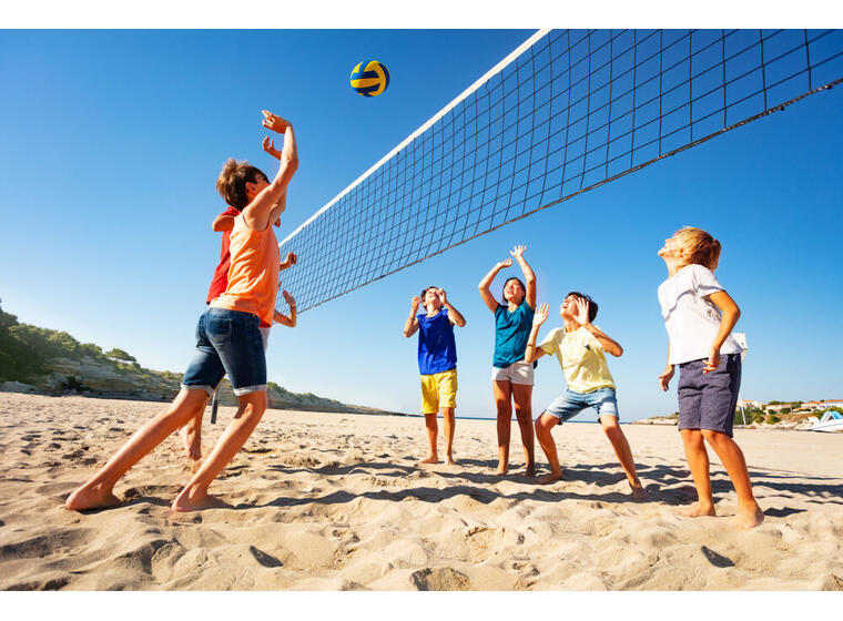 Sandvolleyball-sett SunVolley LC Nett 9,5 m | Stolper | Bag 