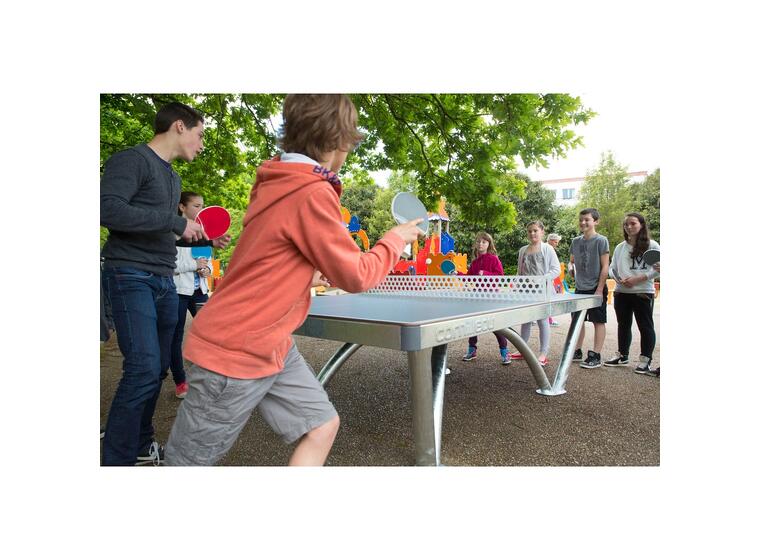 Bordtennisbord Cornilleau Park Utendørs | Grå | Med stålnett 