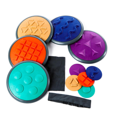 Gonge Taktilt Spill | Sett 2 5 store og 5 sm&#229; taktile skiver