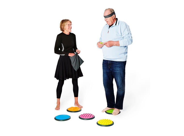 Gonge Taktilt Spill | Sett 2 5 store og 5 små taktile skiver 