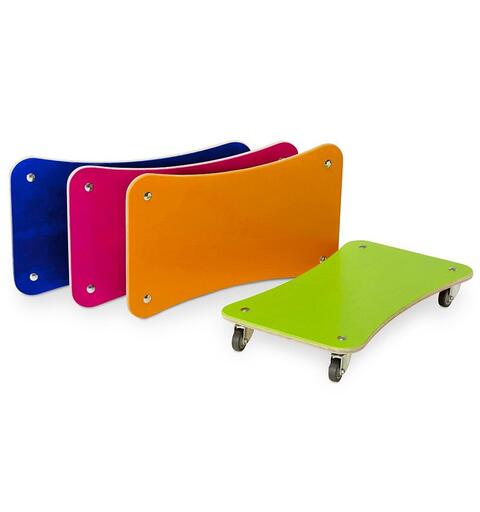 Rullebrett sett ColorLine - 4 stk. 60 x 35 cm | Rullebrett til barneskolen