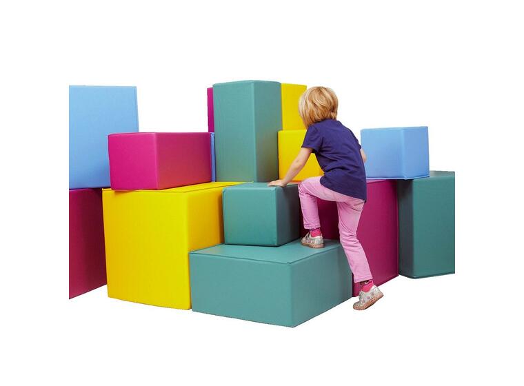 Skumklosser | Terning Giga i skum 120x120 cm | 16 elementer i skum 