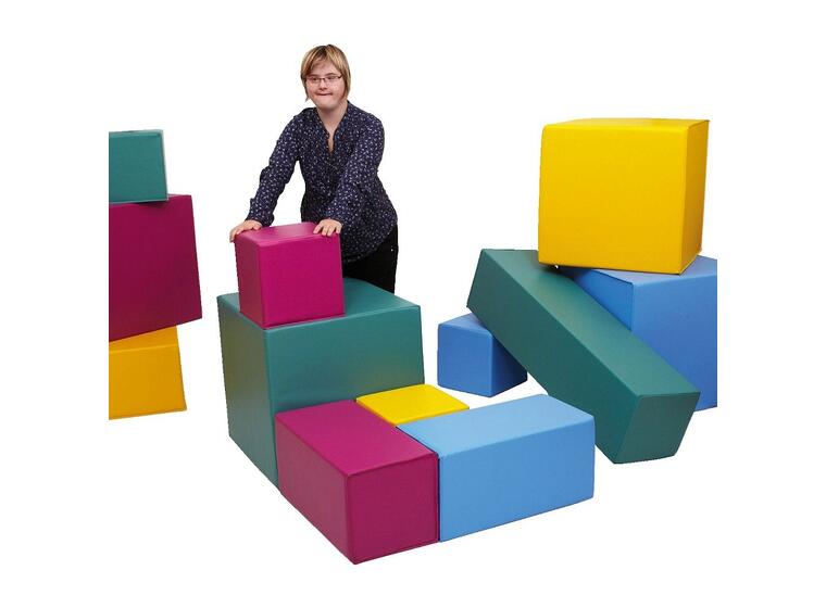 Skumklosser | Terning Giga i skum 120x120 cm | 16 elementer i skum 
