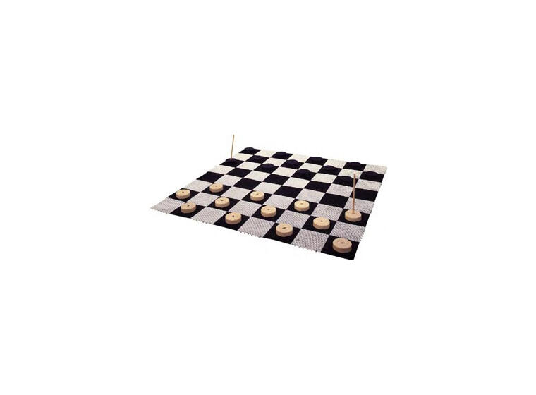 Store dambrikker 25 cm 24 stk | Inne- og utebruk 