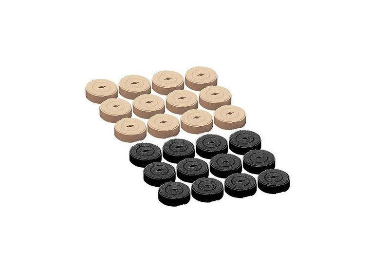 Store dambrikker 25 cm 24 stk | Inne- og utebruk 