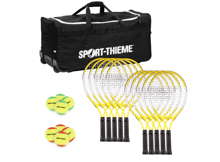 Tennissett for barn - nivå 2 10 tennisracketer | 24 tennisballer 