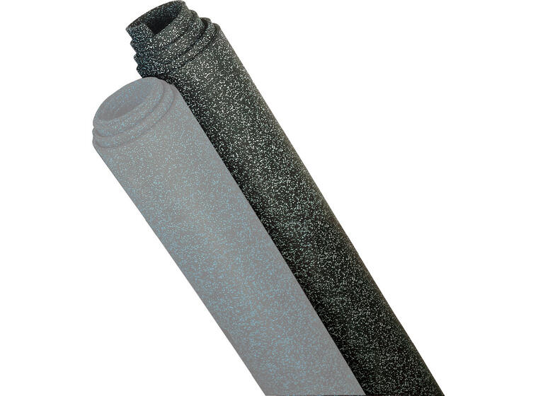 Gulvbelegg Everroll 6 mm svart/grå 10 x 1,25 m (12,5 kvm) 